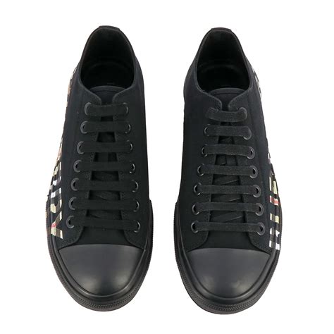 mens black burberry trainers|Burberry boots for men.